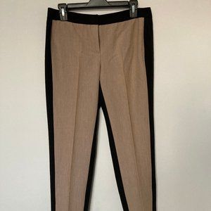 New Directions Tan and Black Colorblock Pants